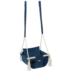 Balançoire en bois velours  pour les enfants 
